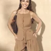 Paula echevarrÃa peplum-hem vest