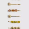 6pk paula echevarrÃa celestial resin hair clips