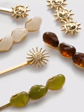 6pk paula echevarrÃa celestial resin hair clips