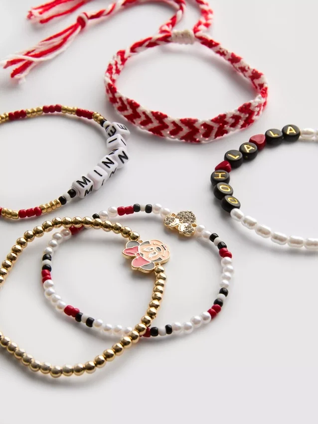 Disney's minnie mouse bracelet set