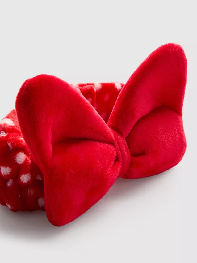 Disney's minnie mouse plush bow headband