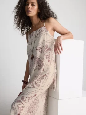Paula echevarrÃa crushed satin longline cami top
