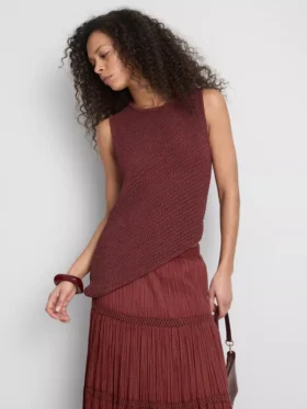 Paula echevarrÃa knitted asymmetrical top