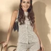 Paula echevarrÃa knitted stripe button down top