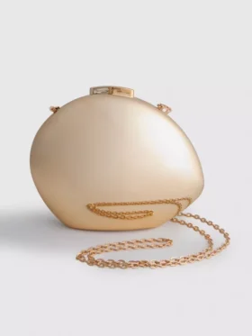 Paula echevarrÃa metallic oval crossbody bag
