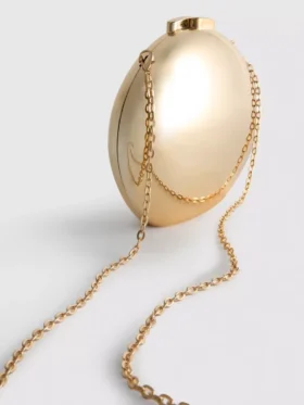 Paula echevarrÃa metallic oval crossbody bag