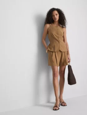 Paula echevarrÃa peplum-hem vest