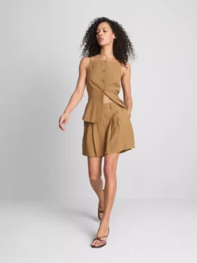 Paula echevarrÃa pleated bermuda shorts