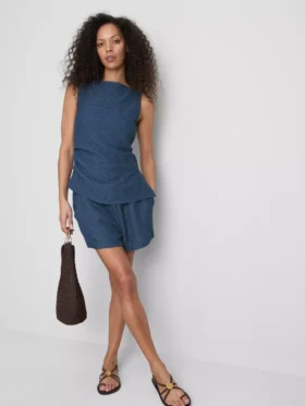 Paula echevarrÃa ruched crinkle tank top