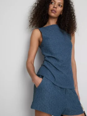 Paula echevarrÃa ruched crinkle tank top