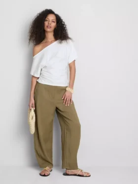 Paula echevarrÃa ruched off-shoulder top