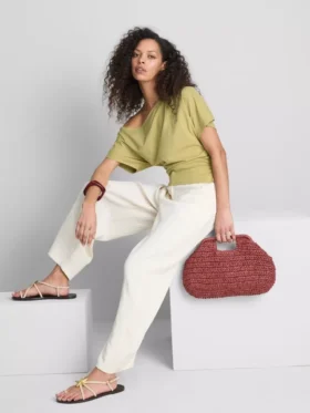 Paula echevarrÃa ruched off-shoulder top