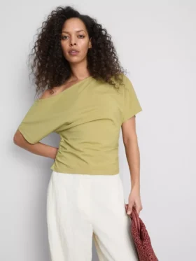 Paula echevarrÃa ruched off-shoulder top
