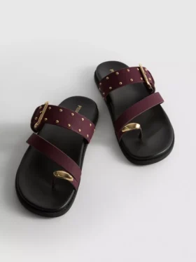 Paula echevarrÃa studded footbed sandals